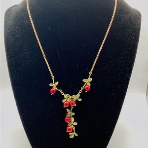 Michael Michaud Cranberry Necklace